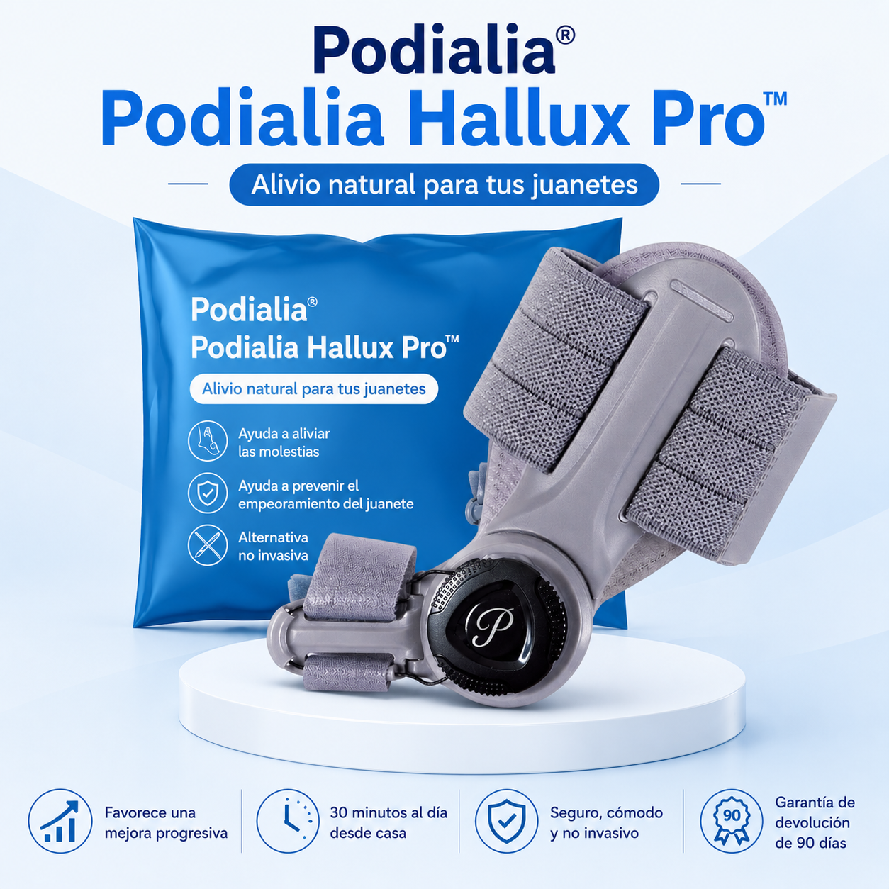 La solución para los juanetes Hallux Pro™